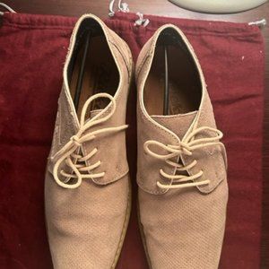 RIEKER MEN'S  LACE UP DRESS SUEDE SHOS IN STONE, SIZE44